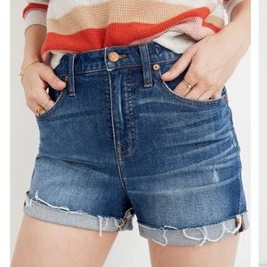 MADEWELL “Larkwood” High Rise Denim Jean Shorts